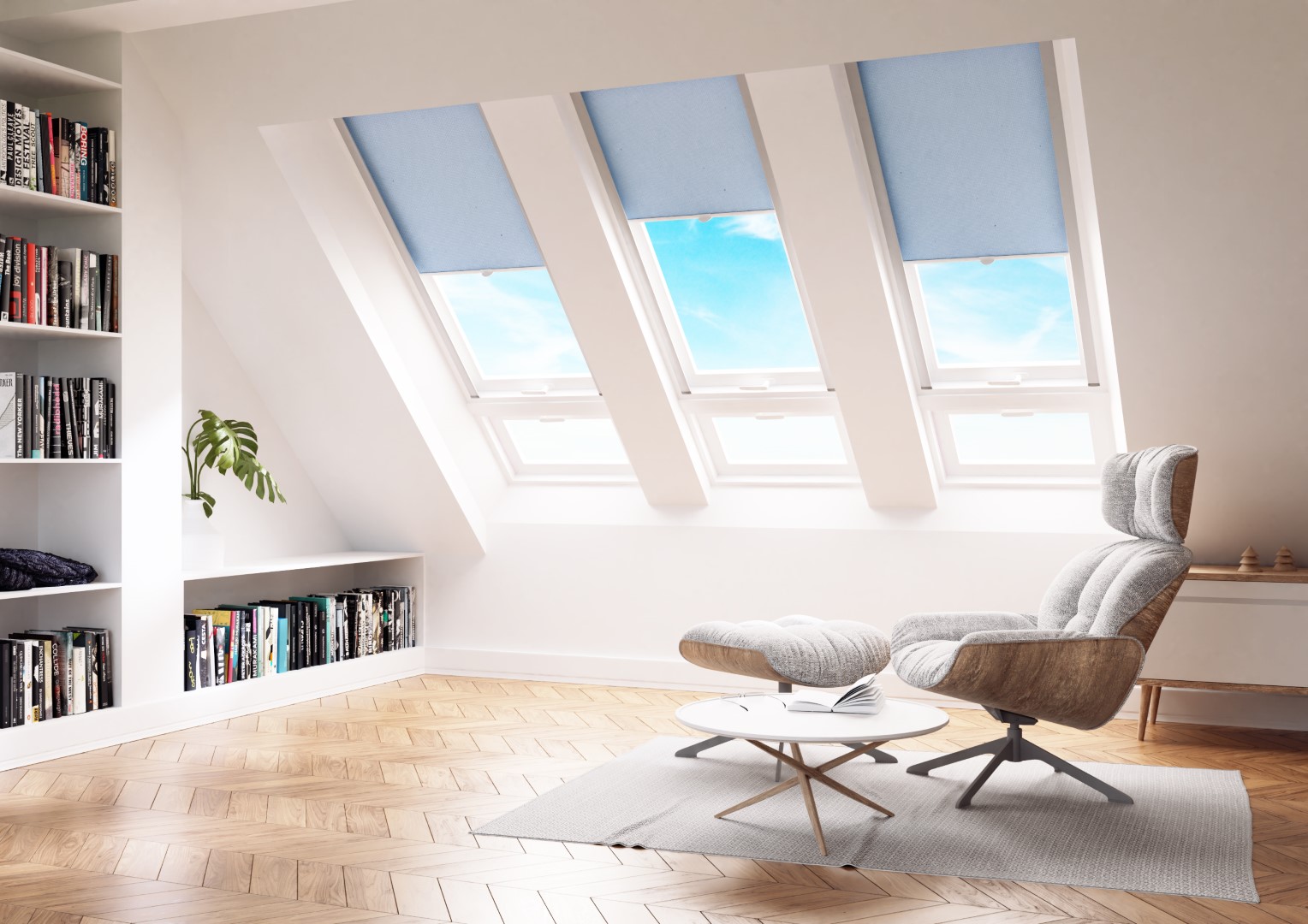 Cortina para Tragaluz Térmicas Atenuación Adecuado Velux Fakro Ventana